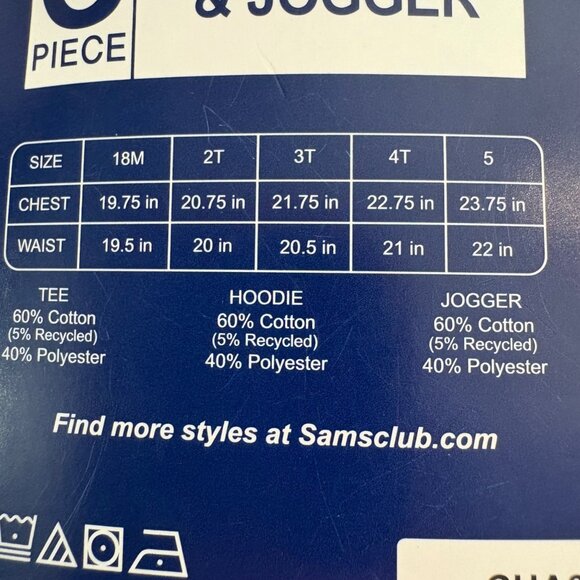 Champion 3-Piece Boys Set Tee Hoodie & Jogger Red/White/Black Size 3T Outfit - Picture 5 of 5